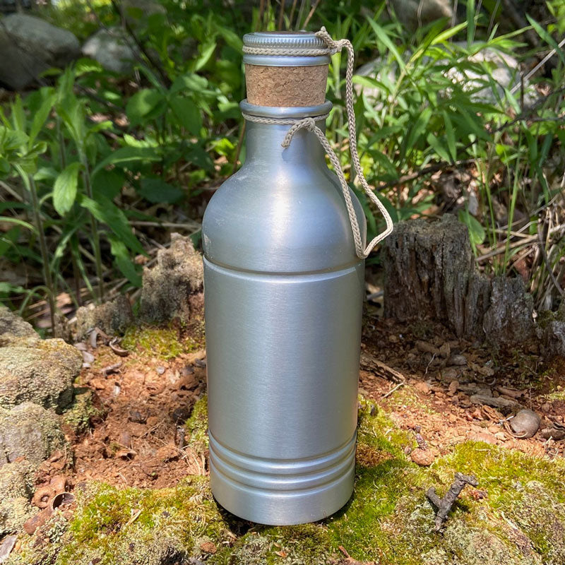 Historic metal bidon