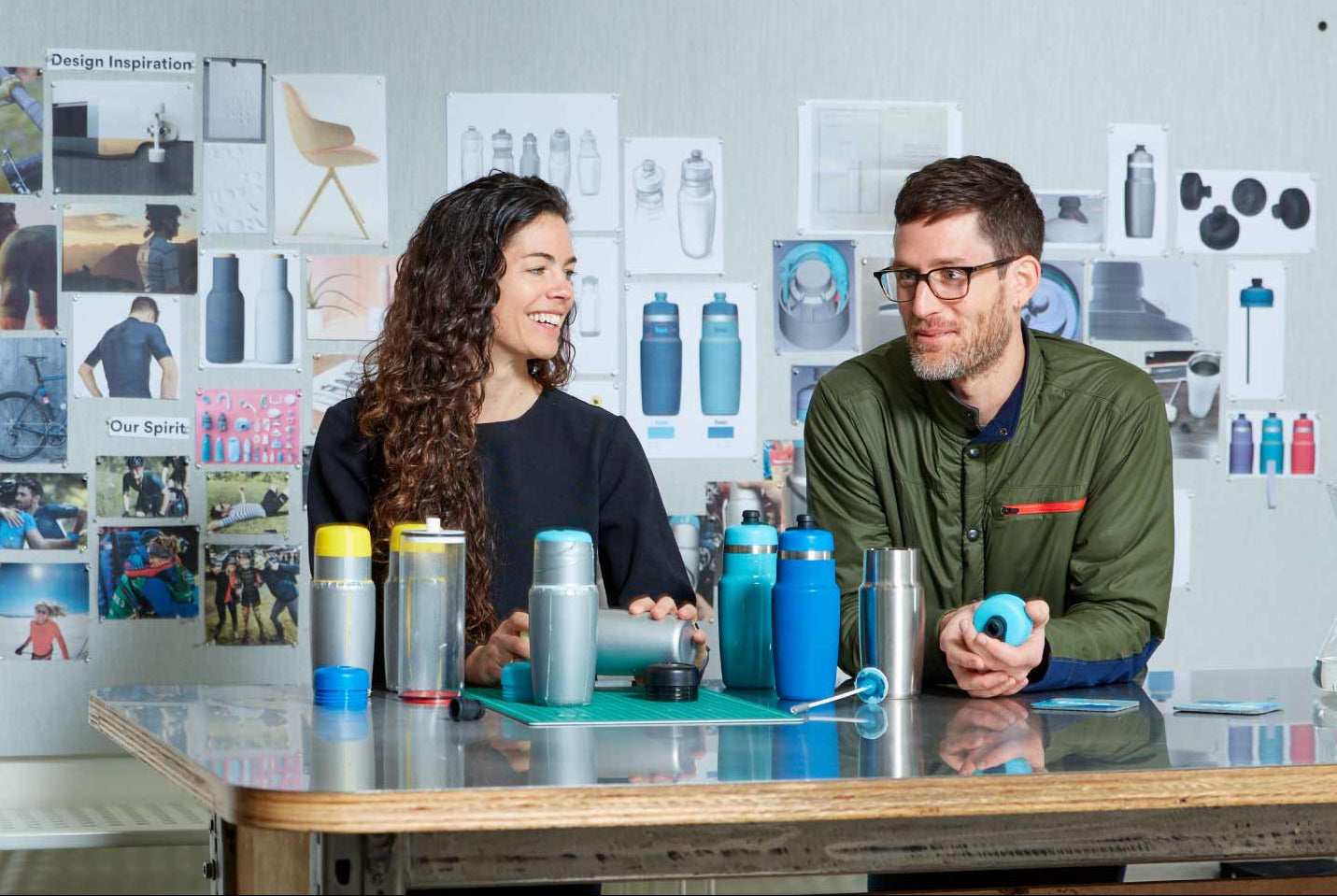 Robby and Carina, Bivo founders as they create the first prototypes.