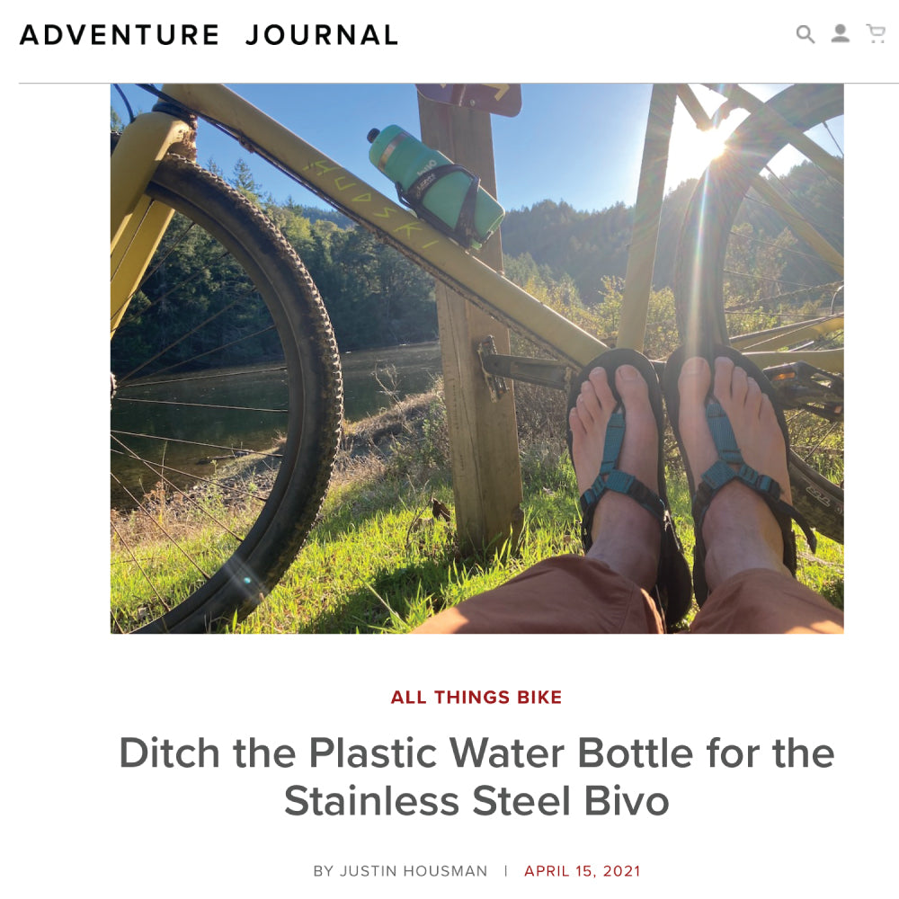 Bivo Metal Bike Bottle: No Mold, No Squeeze, No Suck