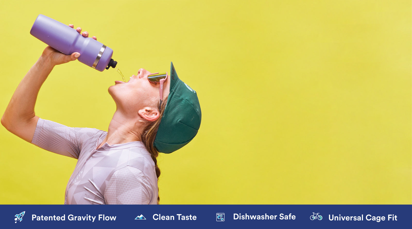 Allie Hydrates with Bivo's Patented Gravity Flow System