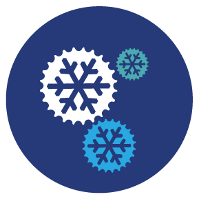 Bivo Cluster Icon Like 3 Snowflakes