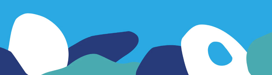 Bivo blue-colored blob pattern. Bivo Cycling Water Bottles with the best flow in the business