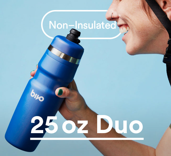 25 oz Bivo Duo Stainless Steel Non Insulated Cycling Water Bottles